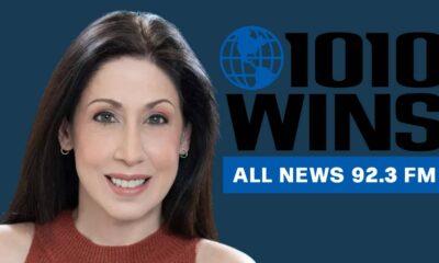 A photo of Susan Richard with the 1010 WINS logo