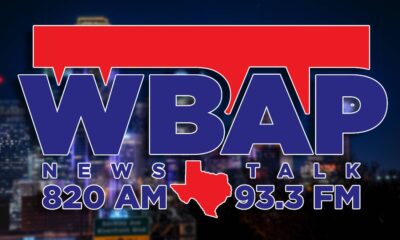 A photo of the new WBAP logo