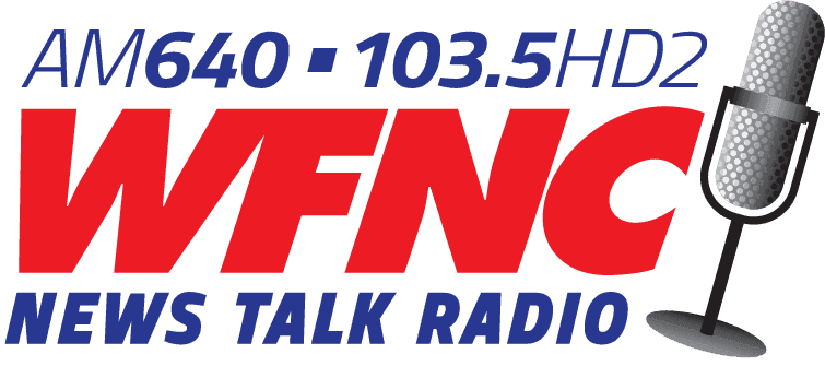 A photo of the WFNC logo
