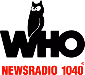 A photo of the WHO Radio logo